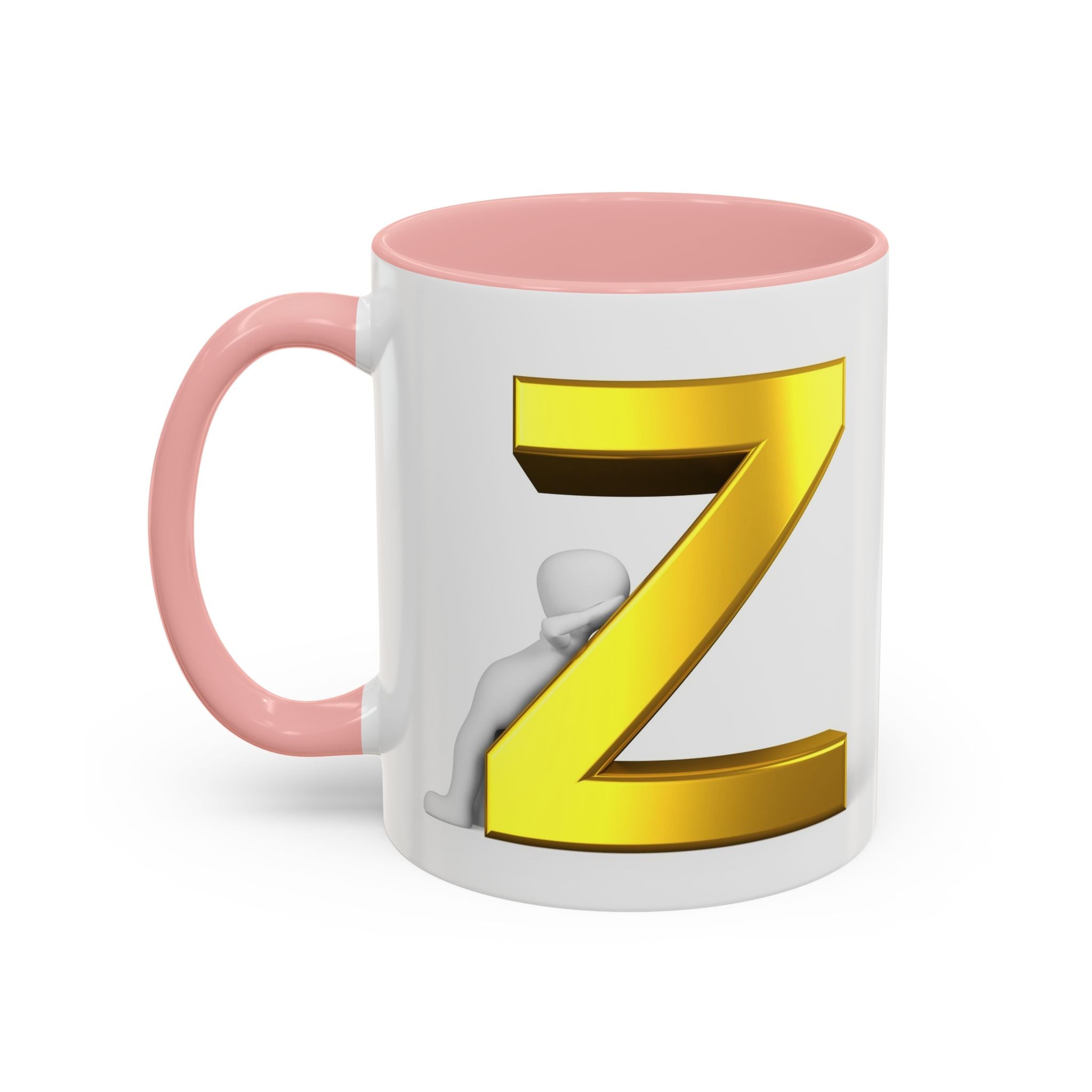 Gold Buchstabe Z Tasse | Akzent Kaffeetasse 11oz 15oz