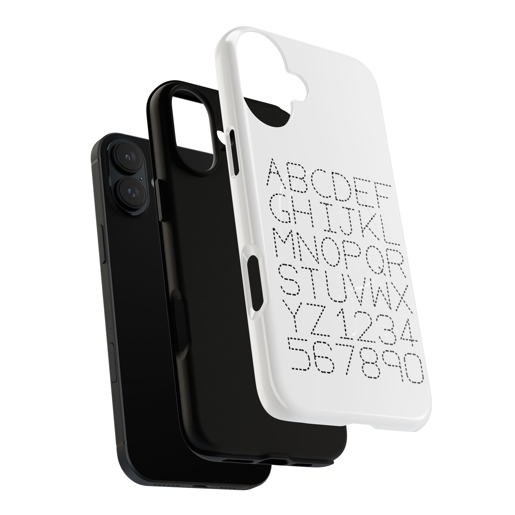 Dotted Alphabet Phone Case | Tough Magnetic Case