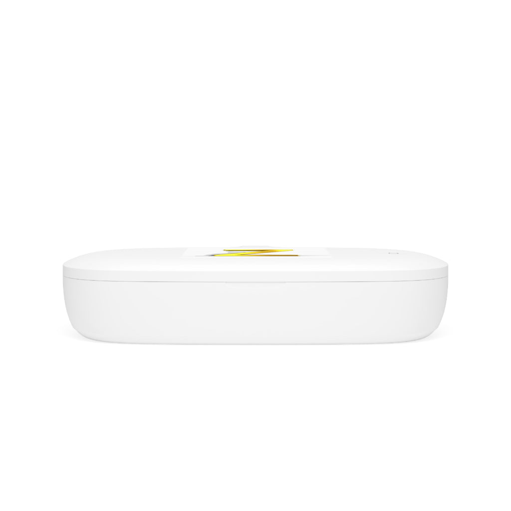 Gold 3D Letter Z UV Phone Sanitizer and Wireless Charging Pad
