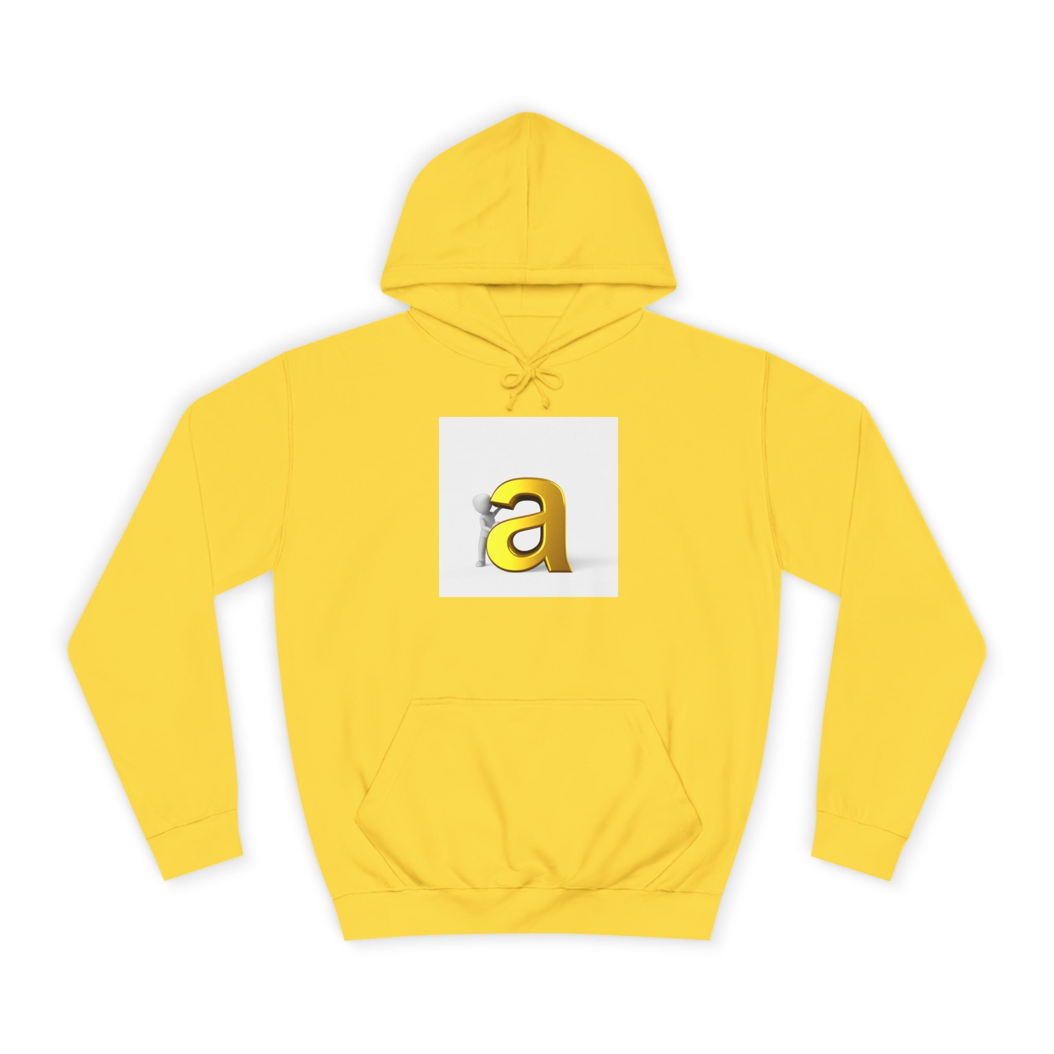 Sweat à capuche Gold 3D Lettre A | Sweat Monogramme Initiale