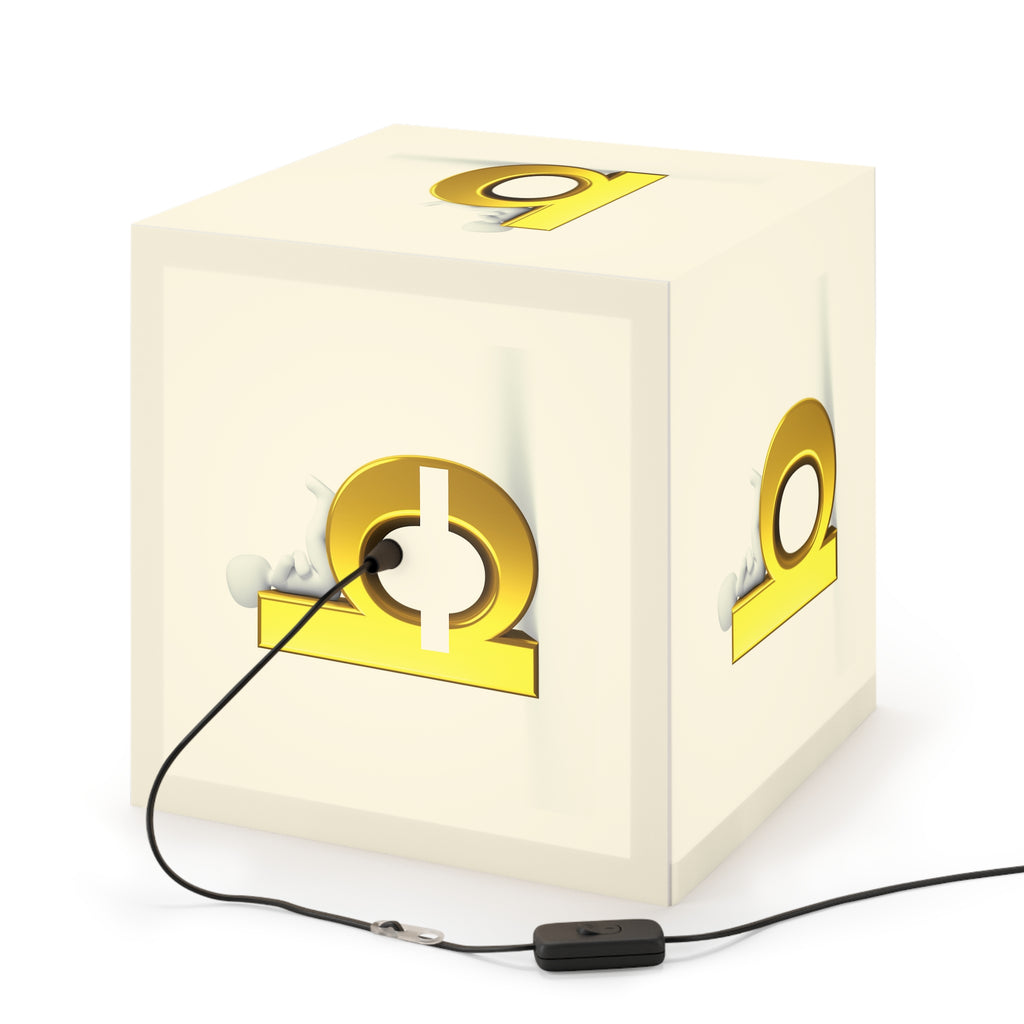 Gold Letter B Light Cube Lamp | Alphabet Nursery Night Light