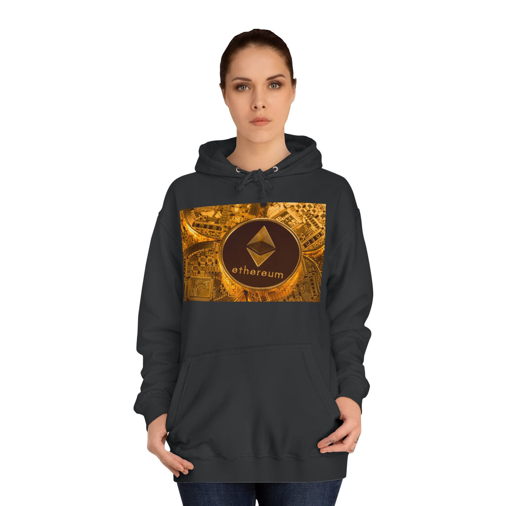 Ethereum Coin Hoodie | Crypto Logo Sweatshirt, Blockchain Design