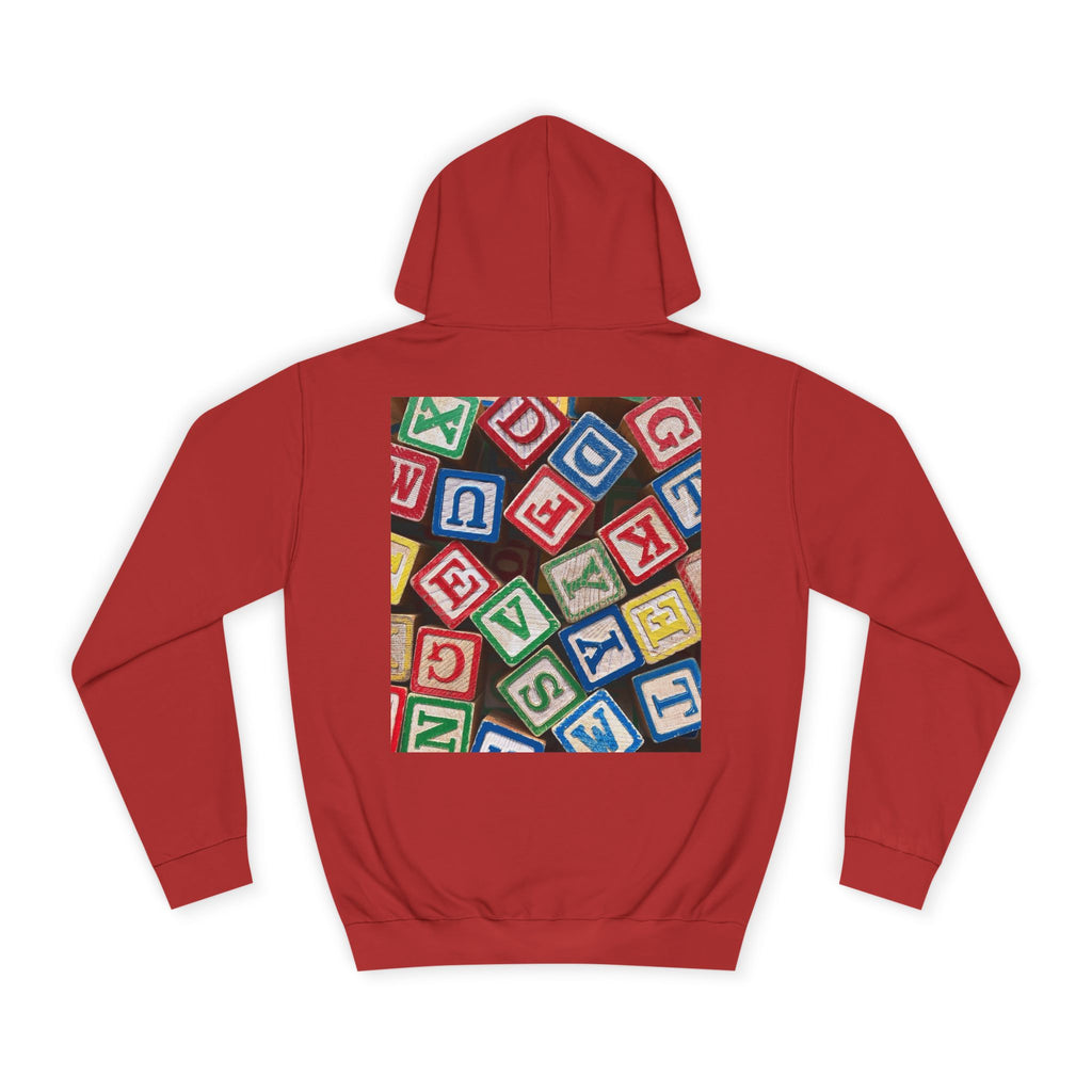 Colorful Alphabet Blocks Hoodie | Kids Letter Blocks Design