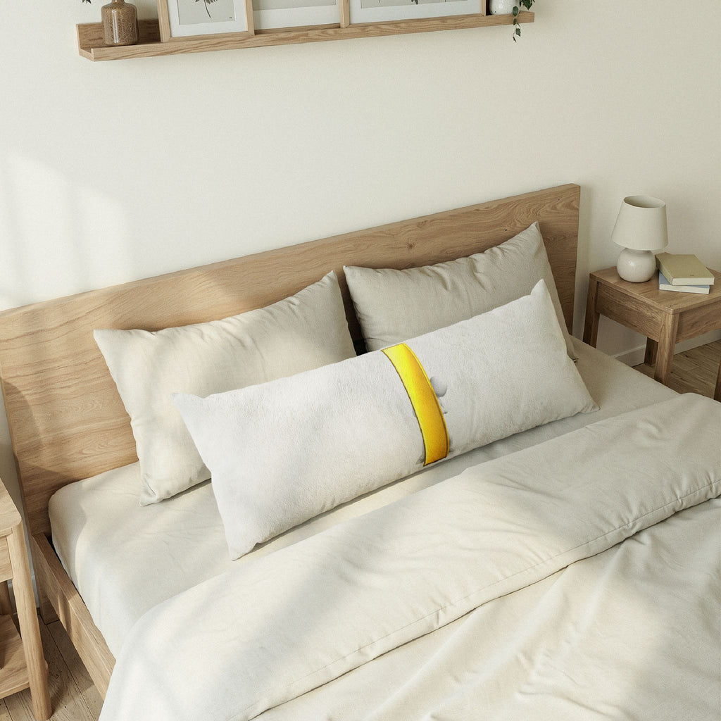 Minimal Gold Letter i Illustration Body Pillow