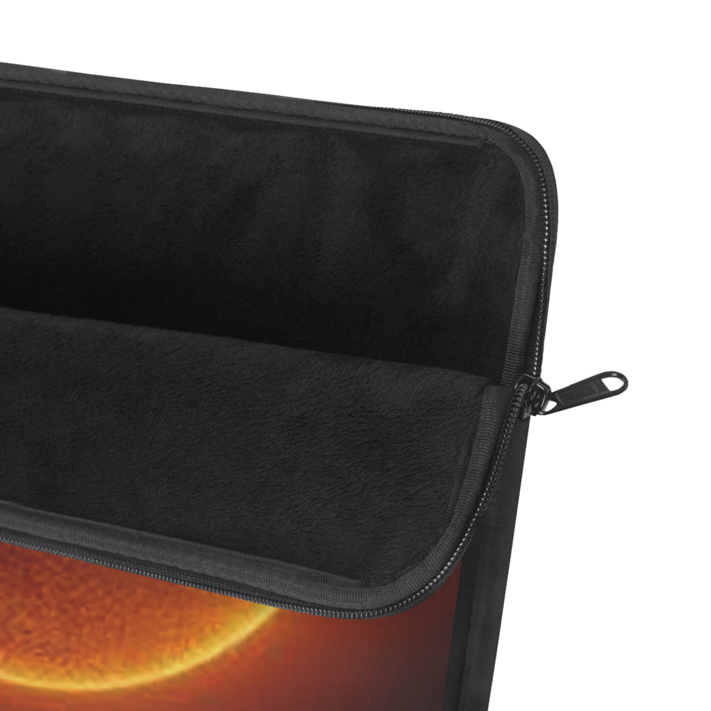 Solar Disc Laptop Sleeve | Sun Photography, Cosmic Orange Glow