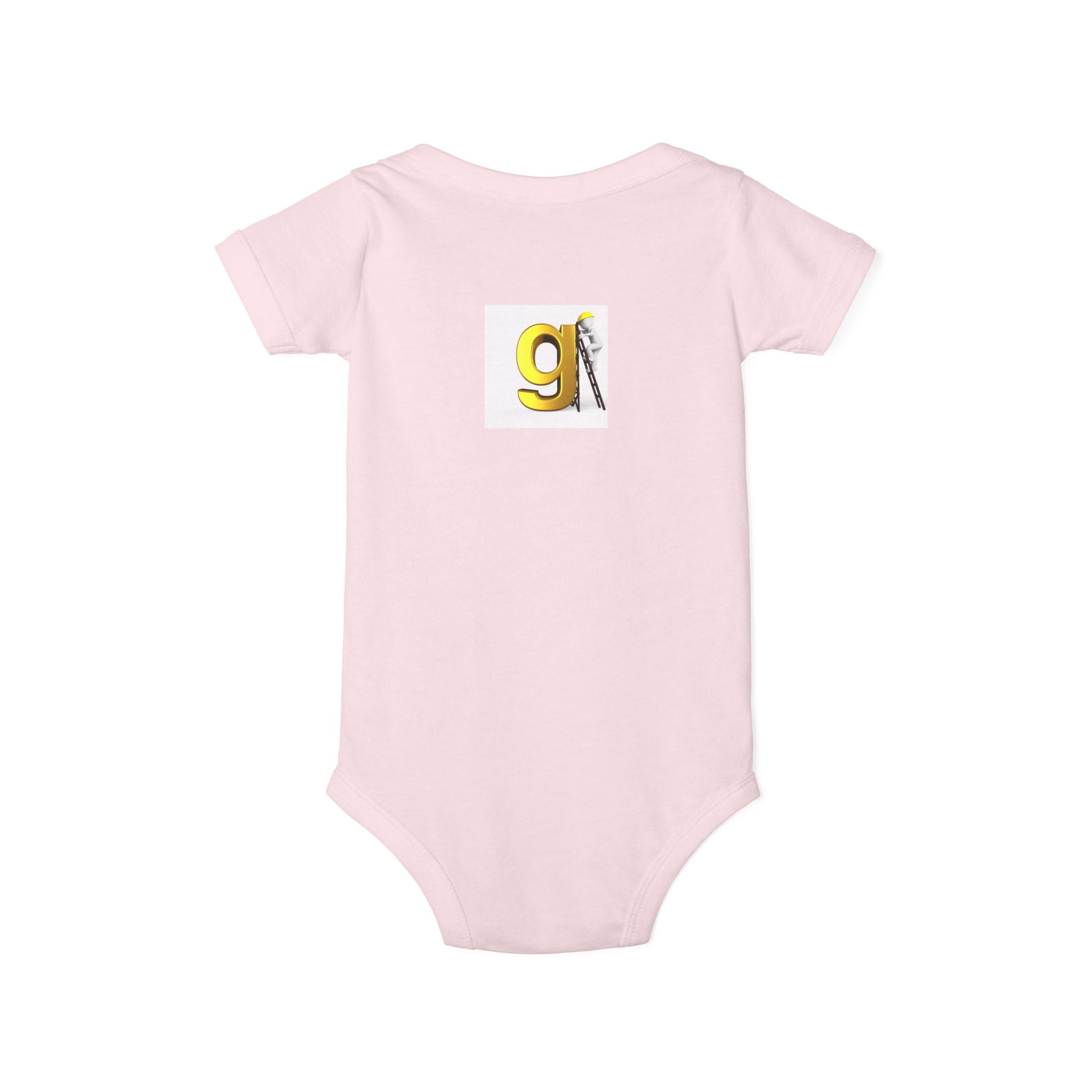 Yellow Letter G with worker Onesie | Baby Bodysuit, Alphabet Initial