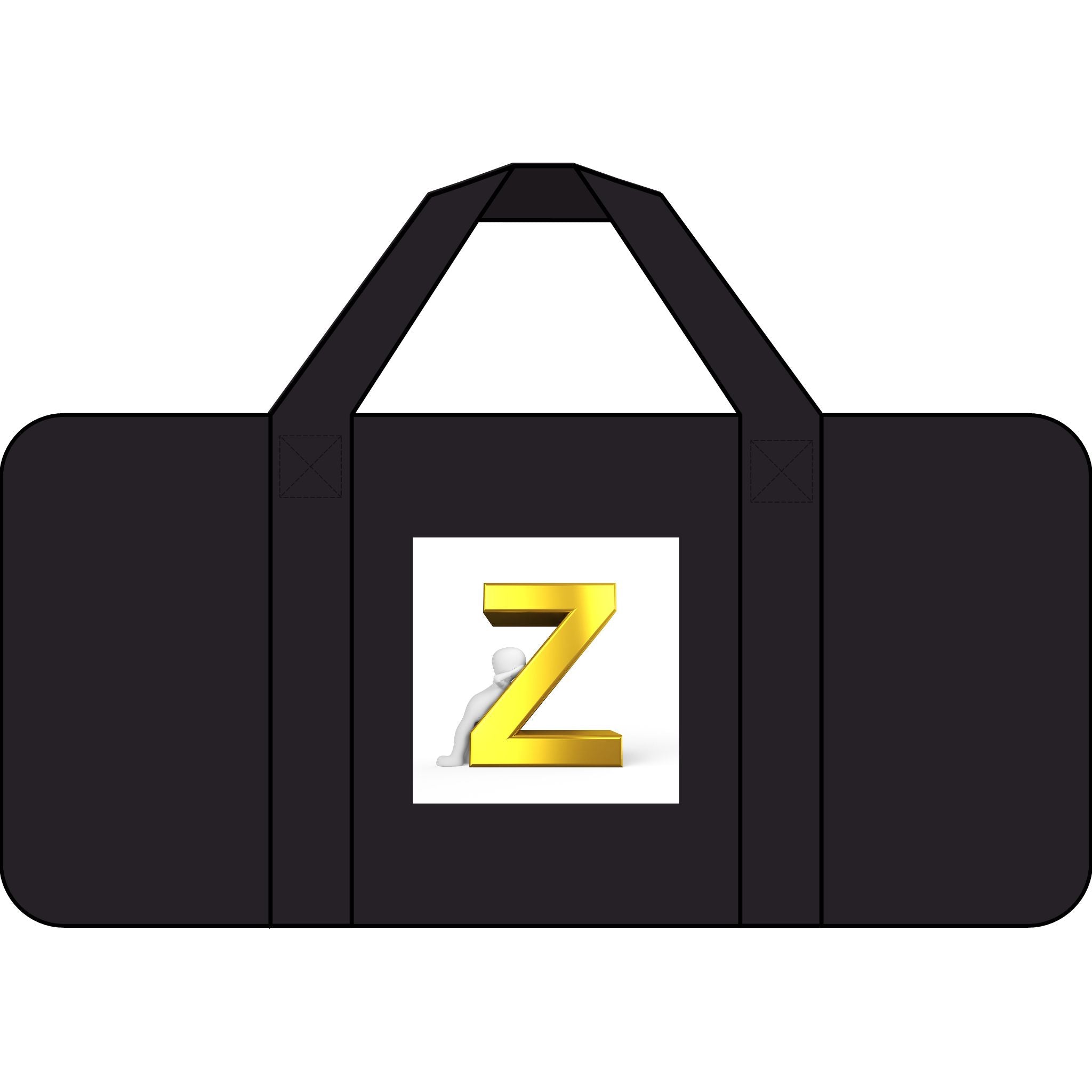 Gold Z Monogram Tripper Duffel Bag | Checker or Camo Strap Options