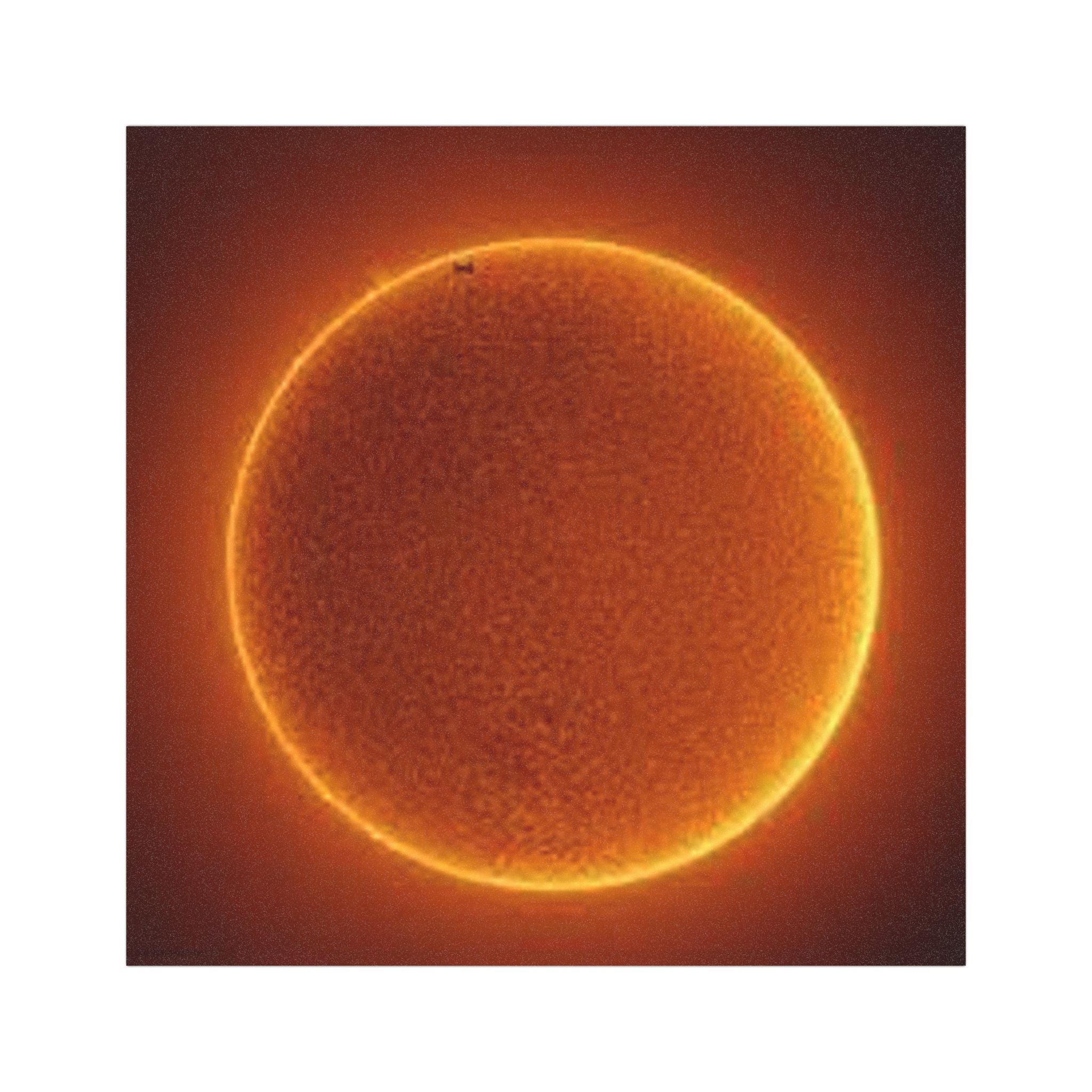 Solar Eclipse Sun Illustration Car Magnet | Orange Halo Sun Magnet