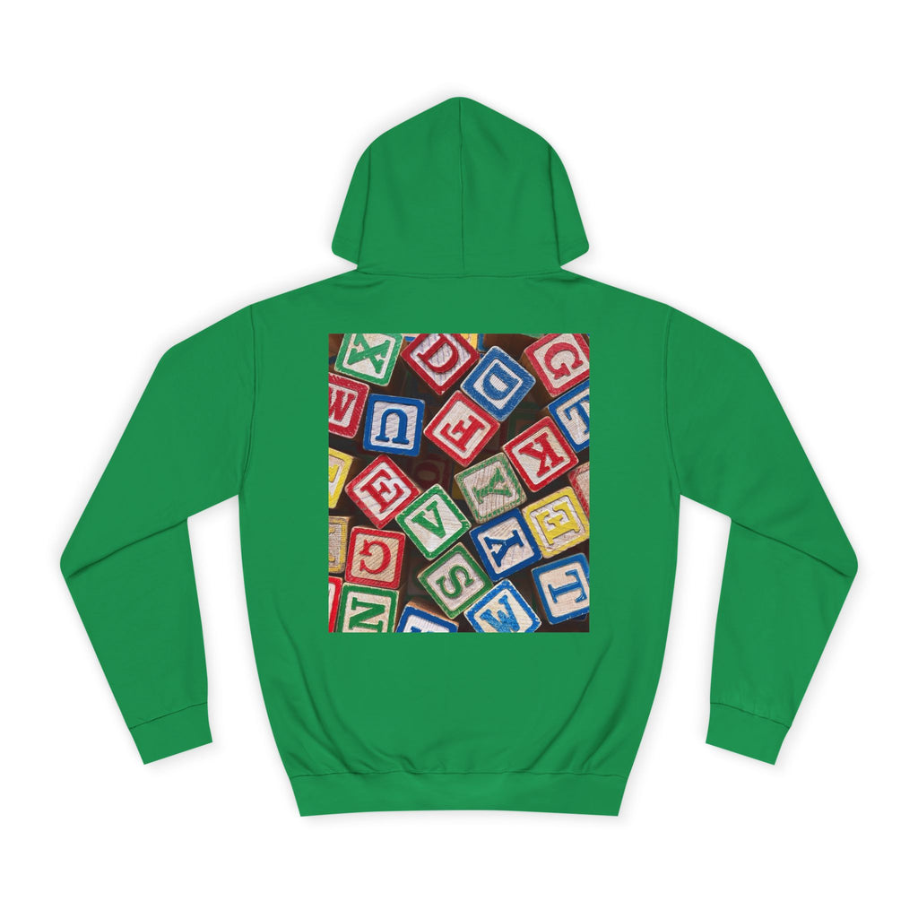 Colorful Alphabet Blocks Hoodie | Kids Letter Blocks Design
