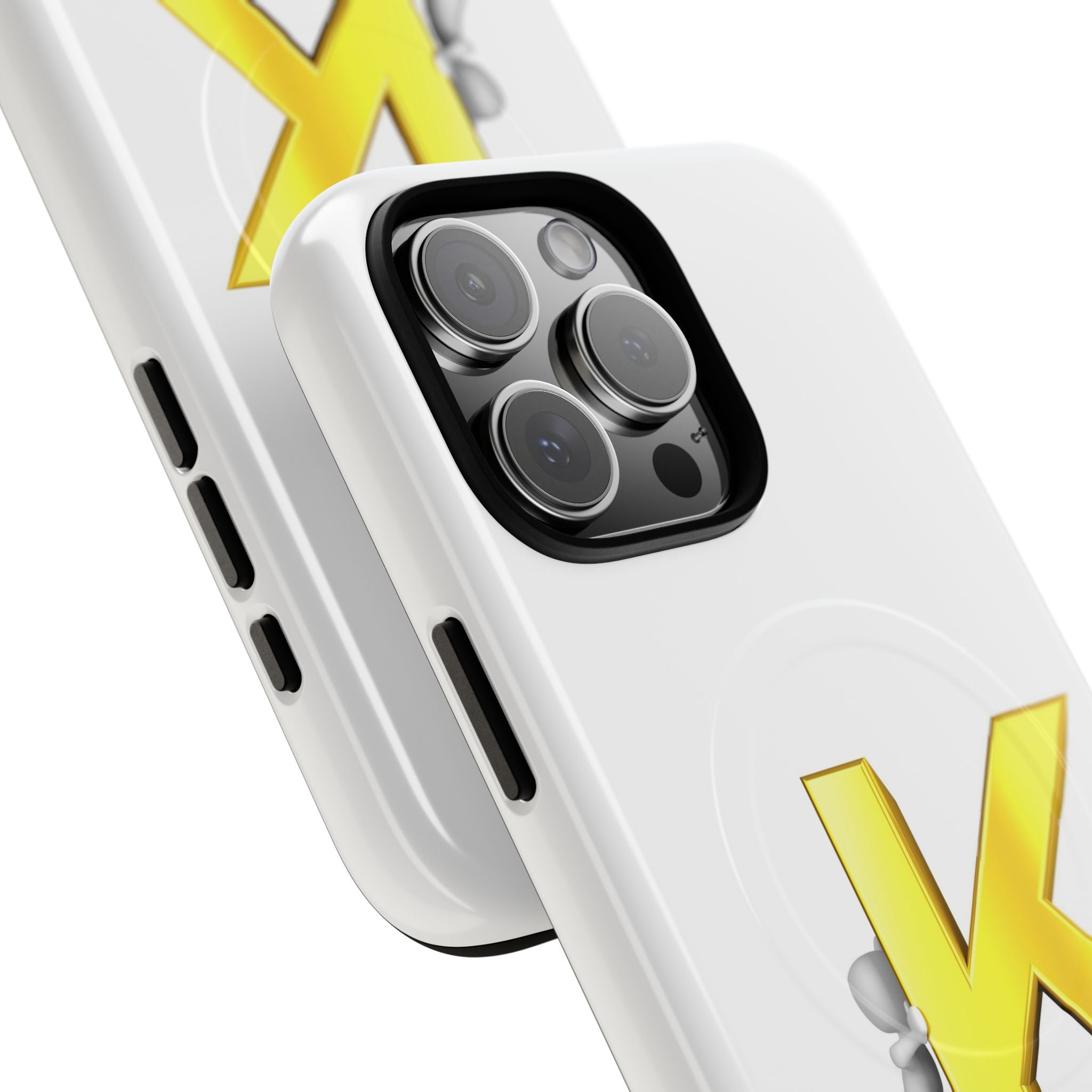 Yellow K Letter Phone Case | Tough Magnetic Case, Monogram Initial K