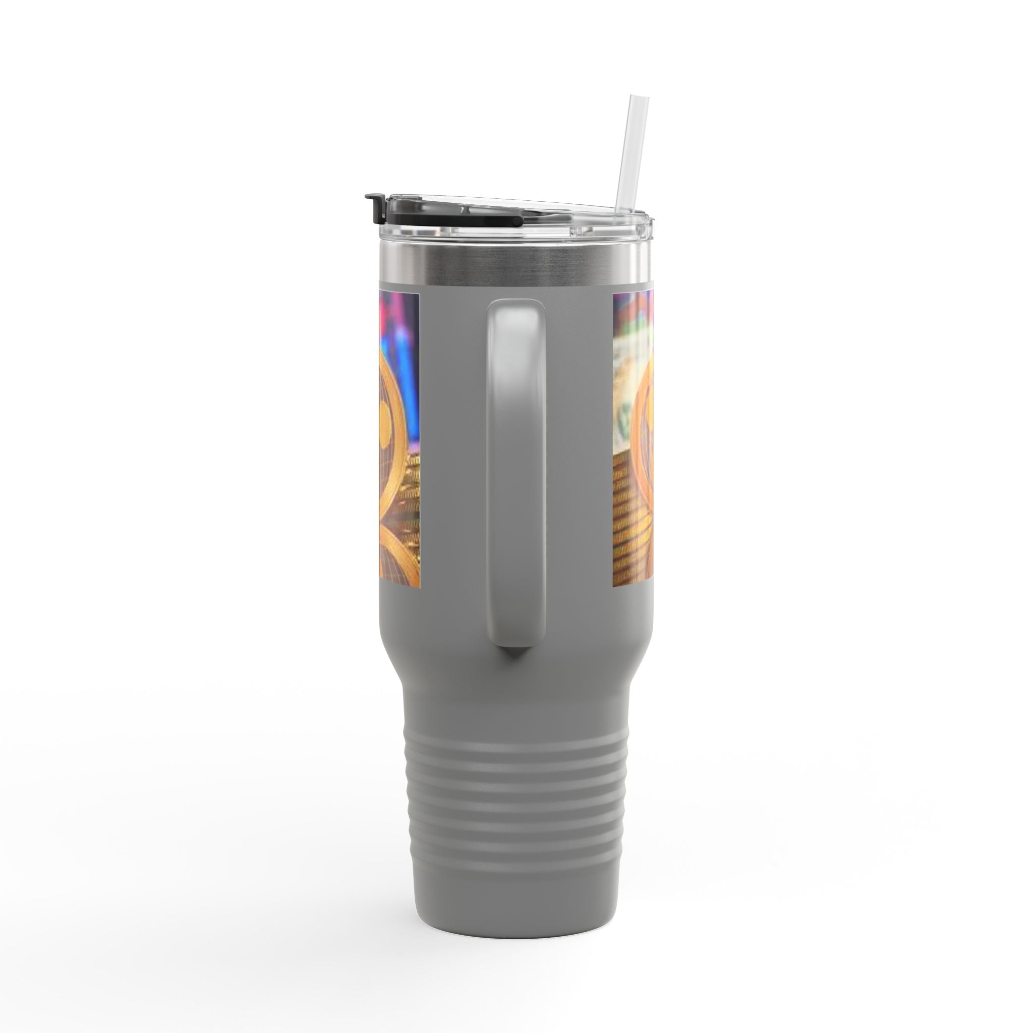 Ripple Crypto Coin Stack Insulated Travel Mug | 40oz