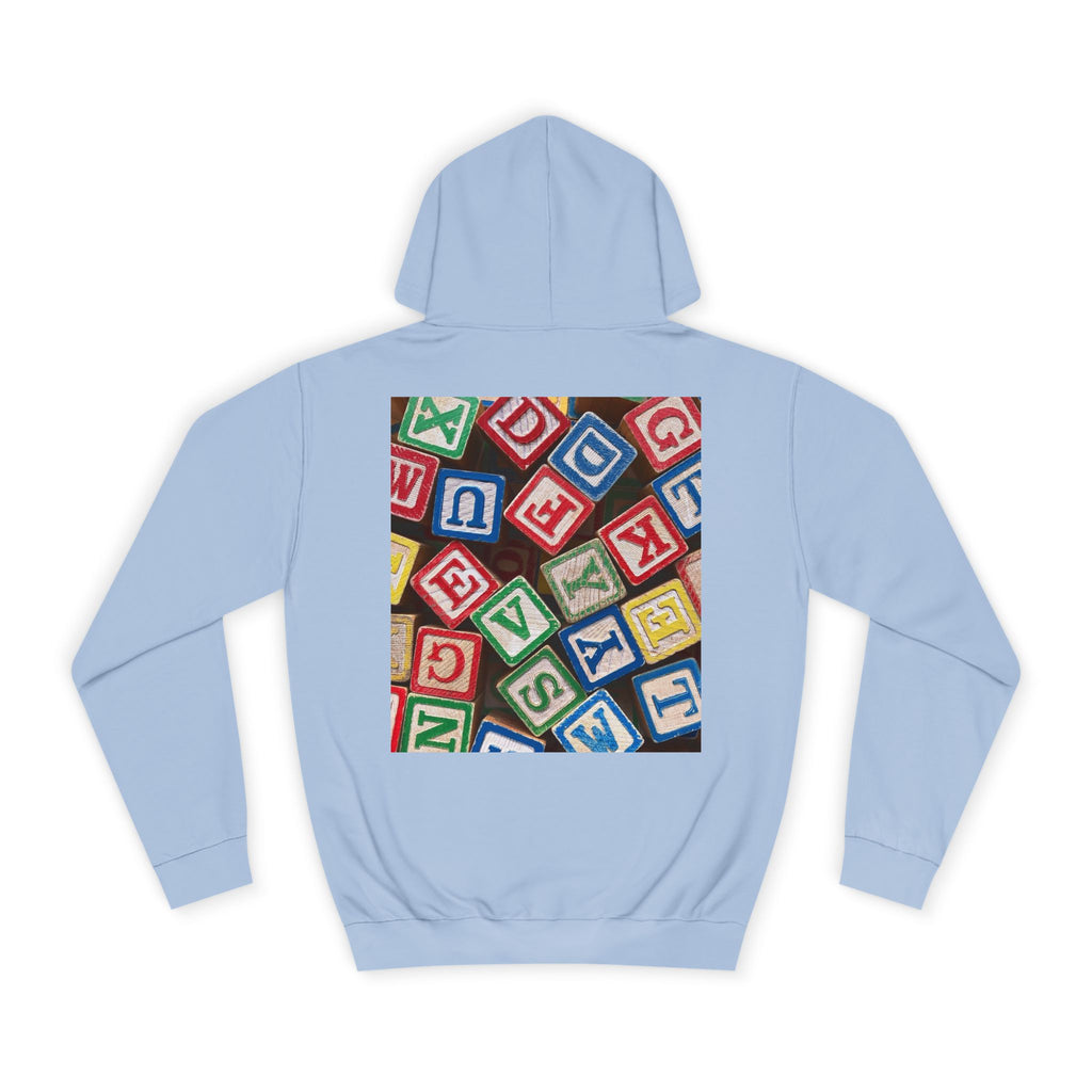 Colorful Alphabet Blocks Hoodie | Kids Letter Blocks Design