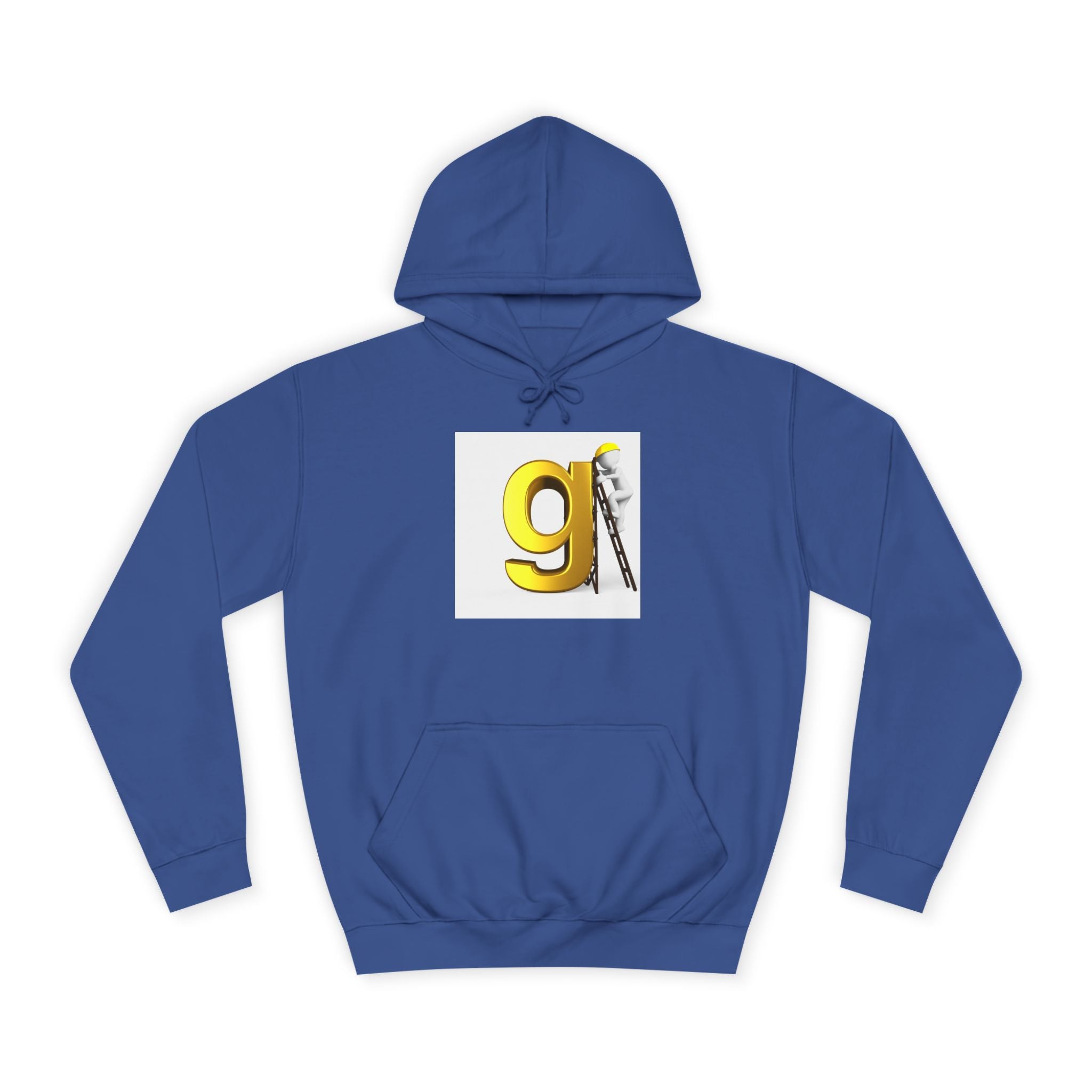 Gold Letter G with Painter Character Hoodie | Initial Monogram