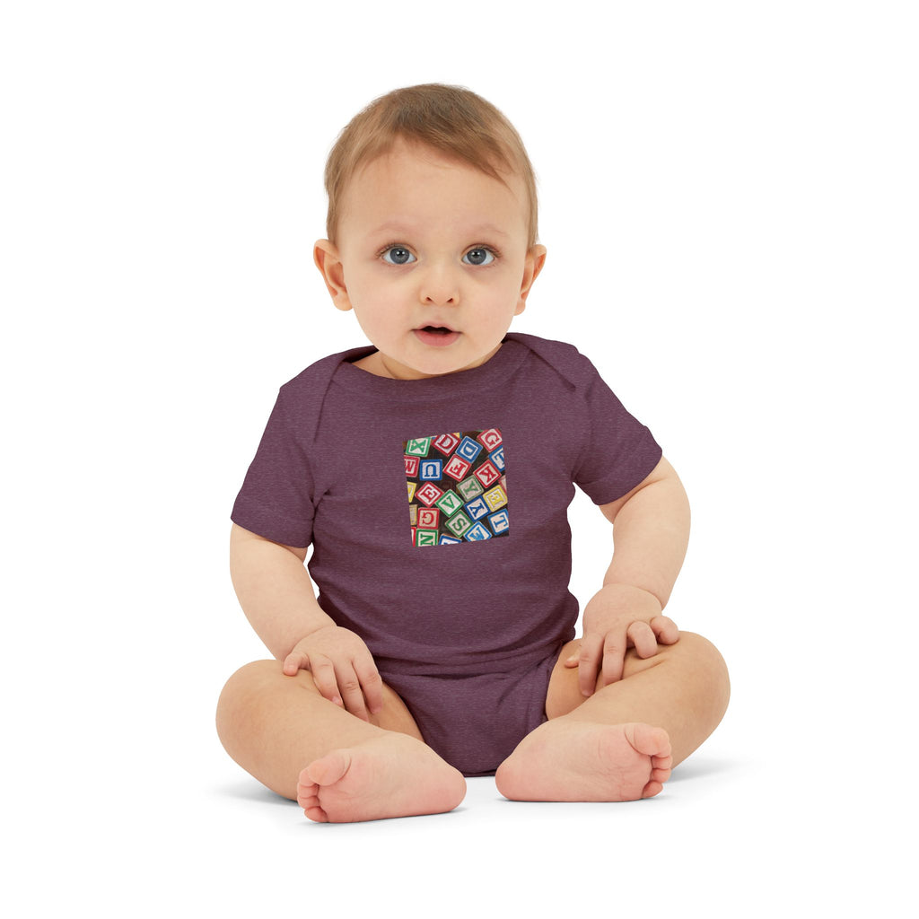 Colorful Alphabet Blocks Infant One Piece | Baby Bodysuit