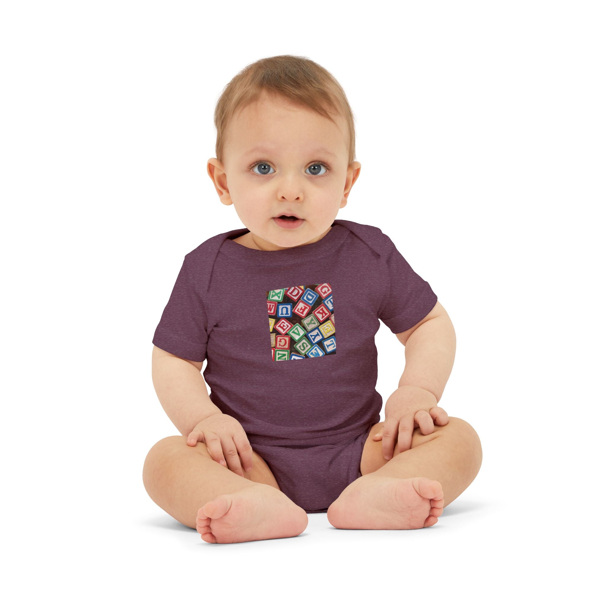 Colorful Alphabet Blocks Infant One Piece | Baby Bodysuit