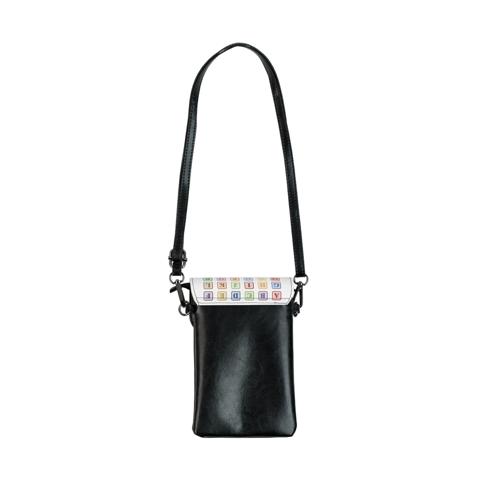 Alphabet Blocks Small Cell Phone Wallet | Crossbody Phone Pouch