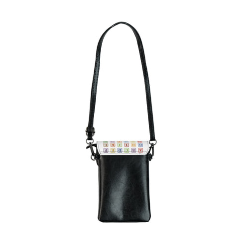 Alphabet Blocks Small Cell Phone Wallet | Crossbody Phone Pouch