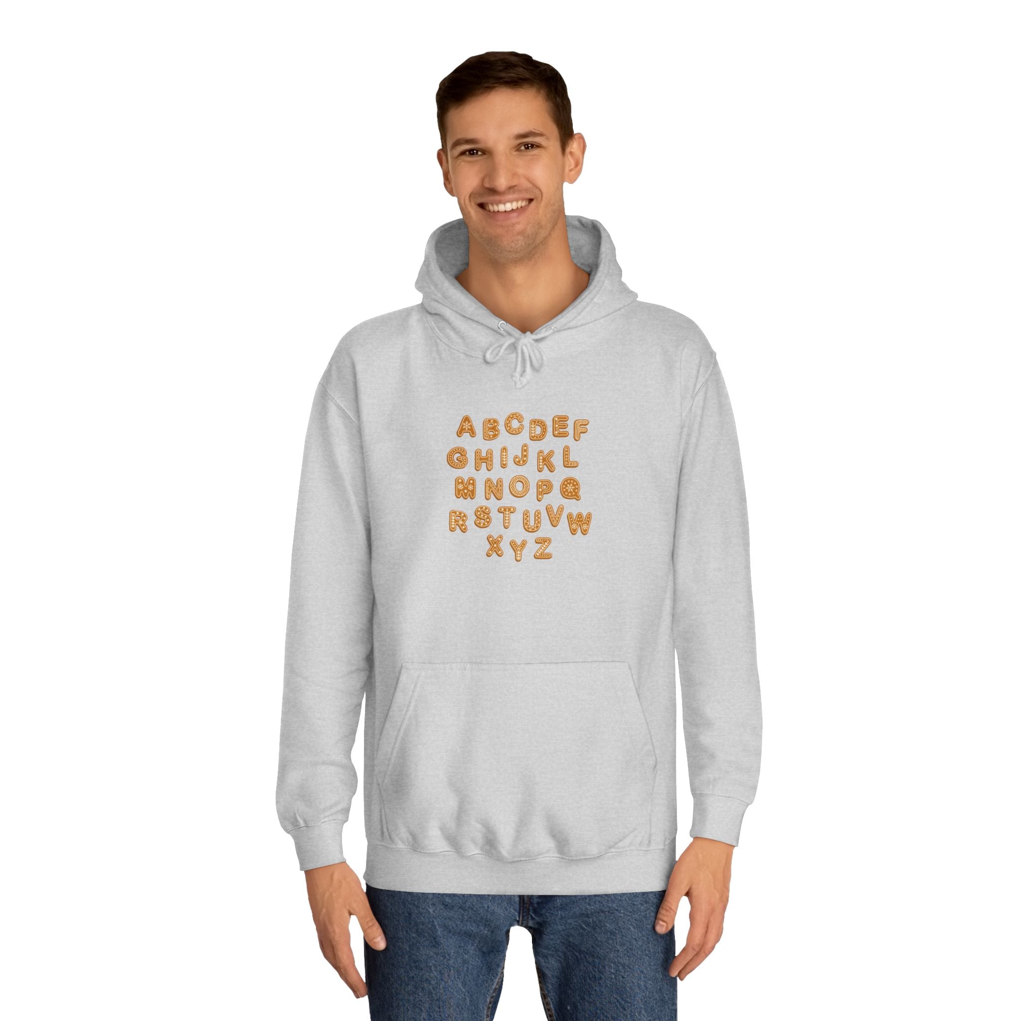 Cookie Alphabet Hoodie | Letters A to Z Cookie Font Sweatshirt