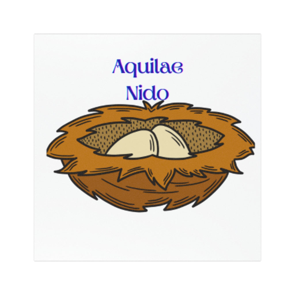 Eagle Nest Car Magnet | Bird Nest Illustration Magnet