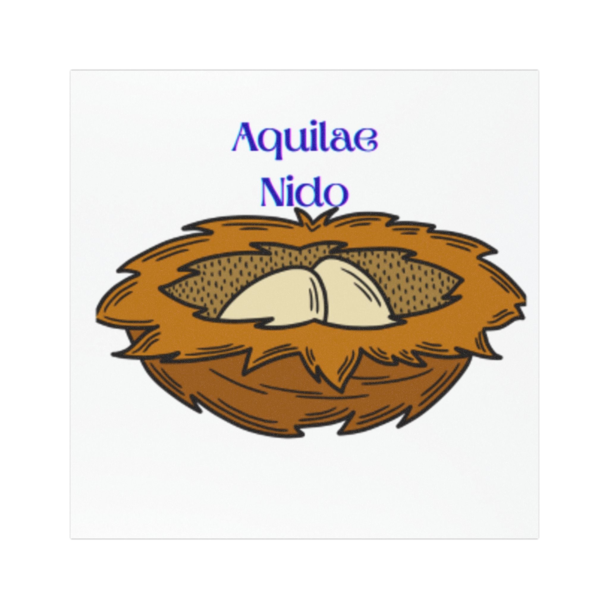 Eagle Nest Car Magnet | Bird Nest Illustration Magnet