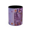 500 Euro Banknote Tasse | Akzent-Kaffeetasse 11oz 15oz