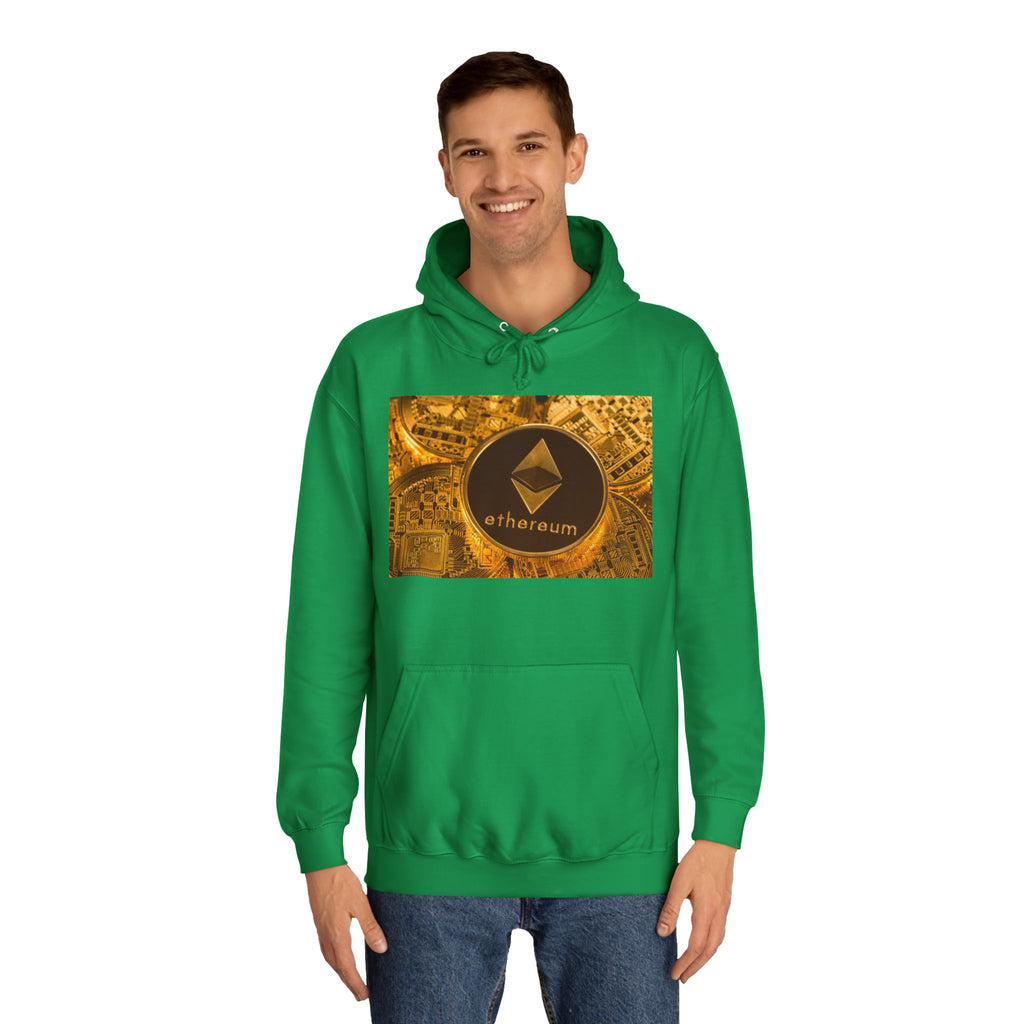 Ethereum Coin Hoodie | Crypto Logo Sweatshirt, Blockchain Design