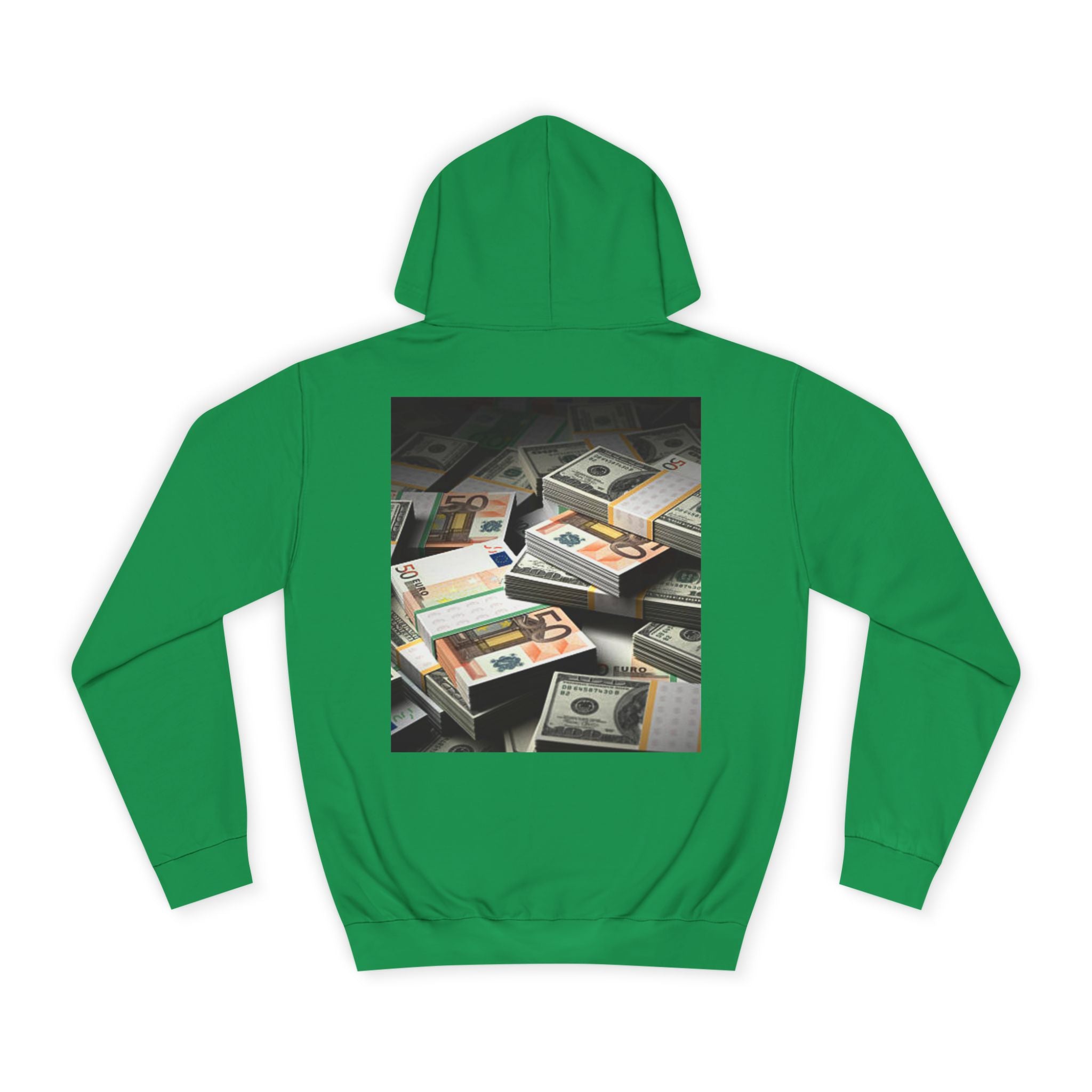 Stacked Cash Money Hoodie | Vintage Banknote Print, Stacks of Dollars