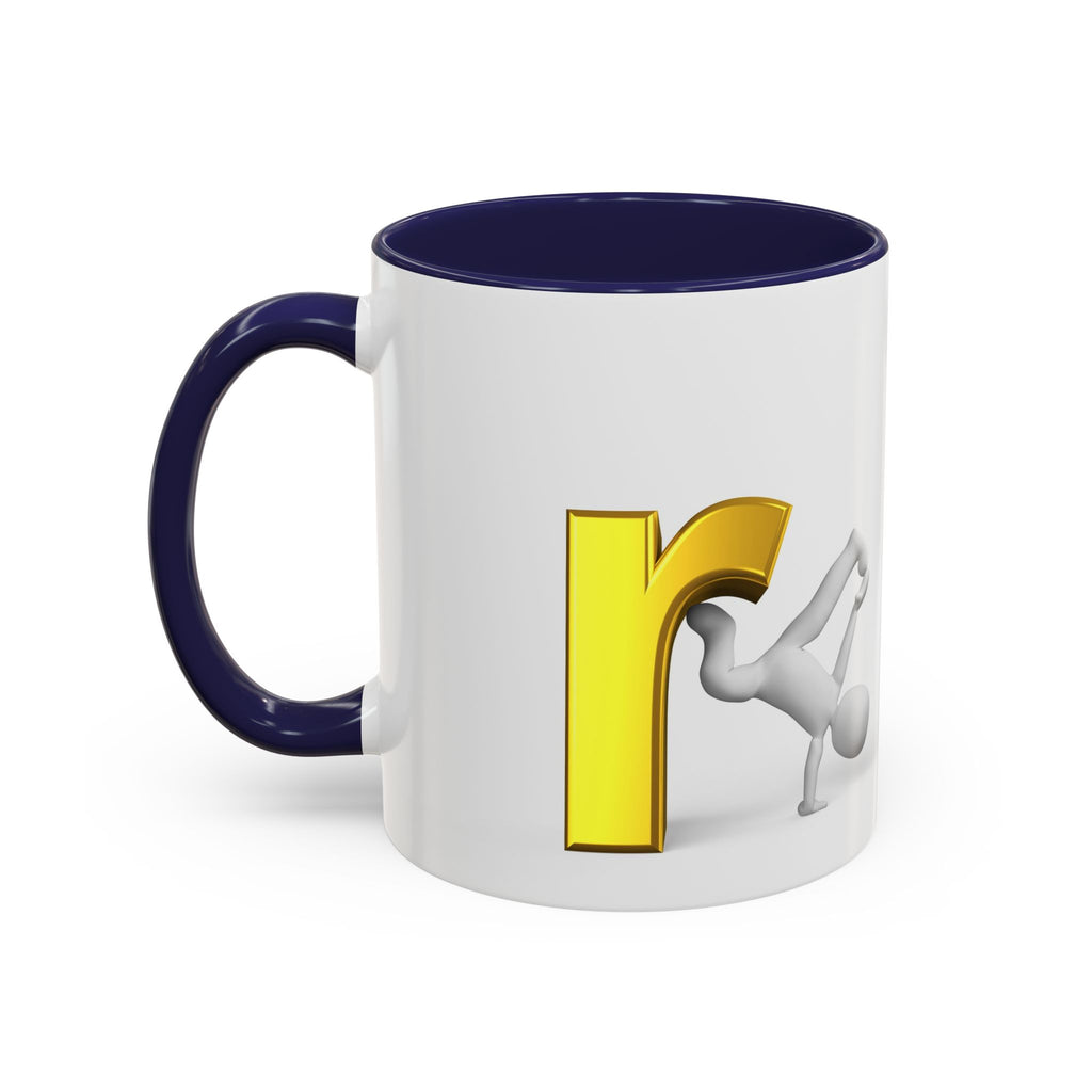3D Letter R Breakdance Design Mug | Accent Coffee Mug 11oz or 15oz