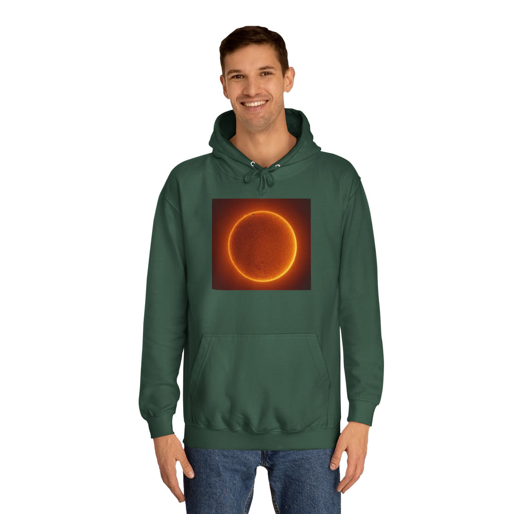 Fiery Solar Ring Hoodie | Sun Eclipse Graphic, Space Astronomy Sweatshirt
