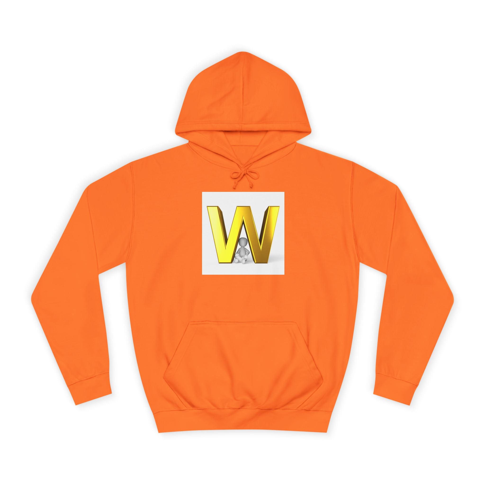 Sweat à capuche lettre W 3D dorée | Sweat initial monogramme