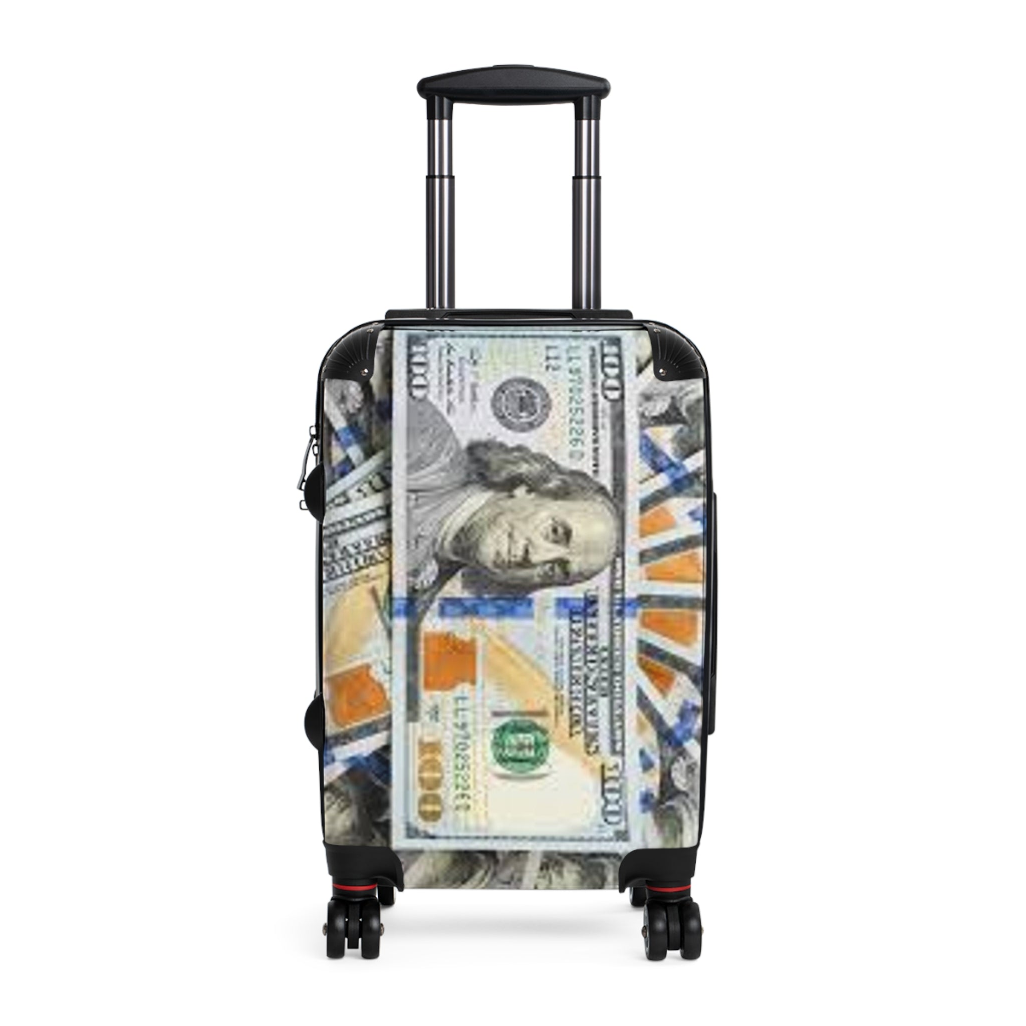 Dollar Bill Collage Suitcase | Travel Luggage, Money Print