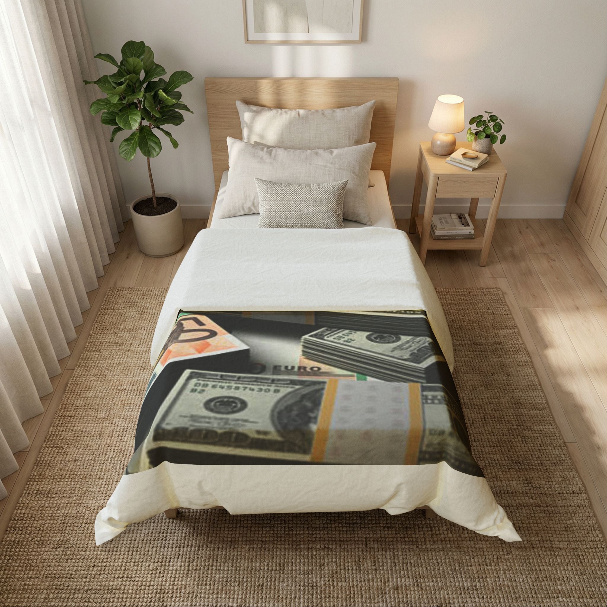 Stacks of Cash Duvet Cover | Money Print Bedding