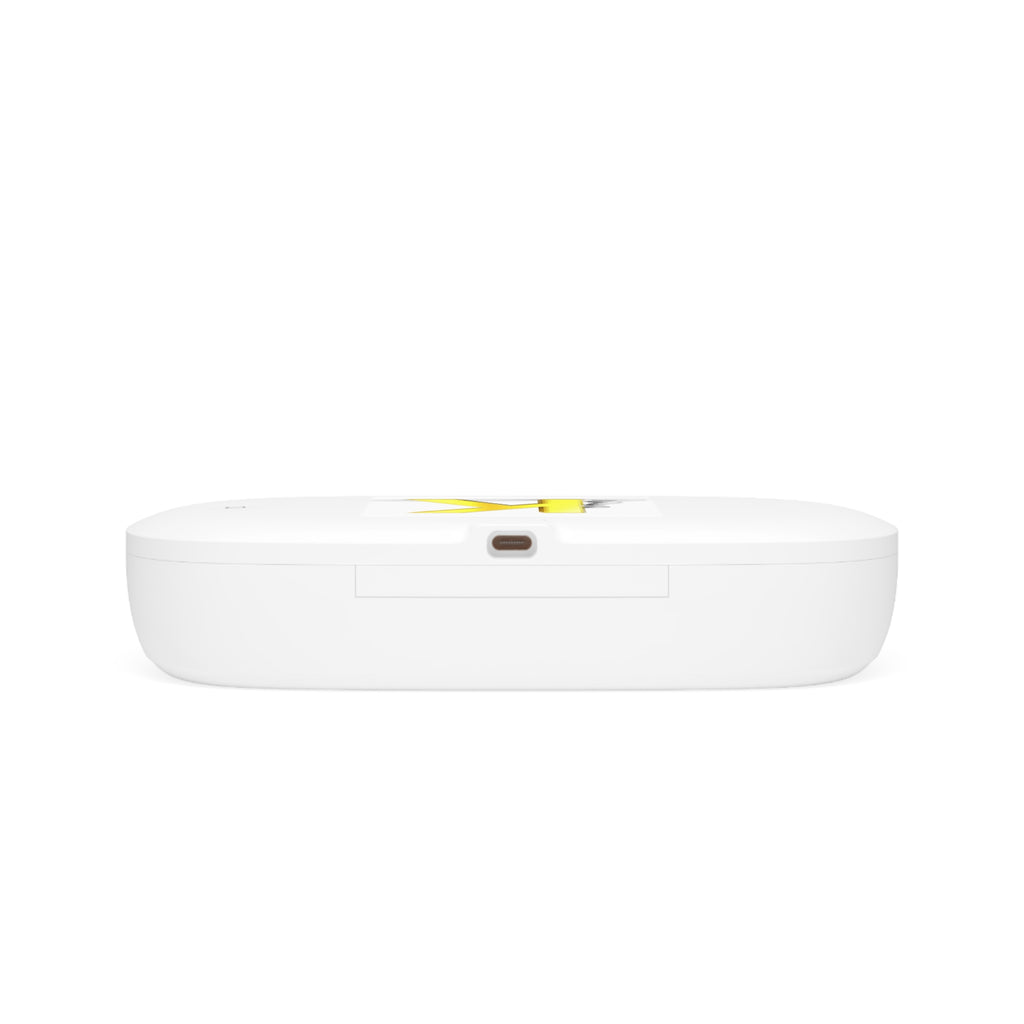 Yellow Letter K Phone Sanitizer and Wireless Charging Pad | UV Phone Cleaner