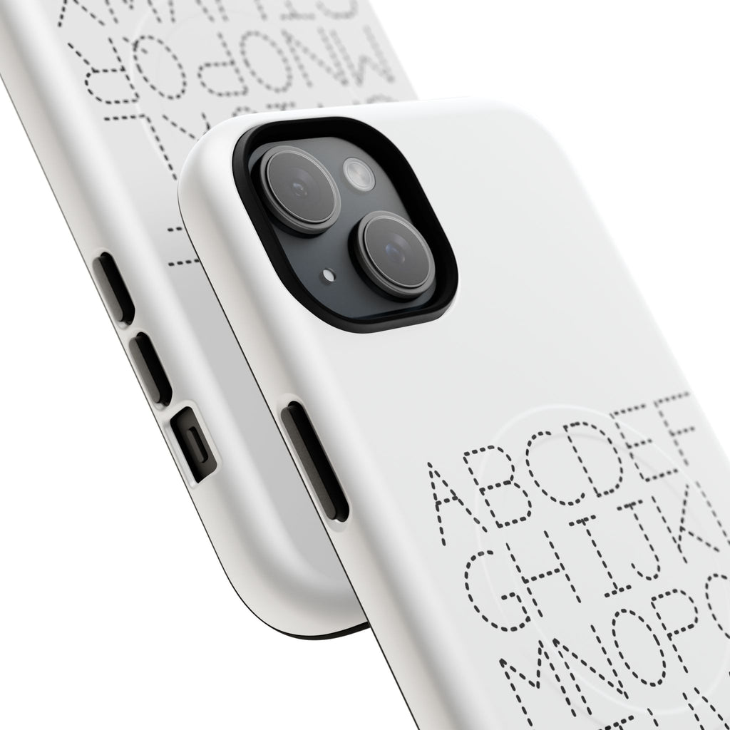 Dotted Alphabet Phone Case | Tough Magnetic Case