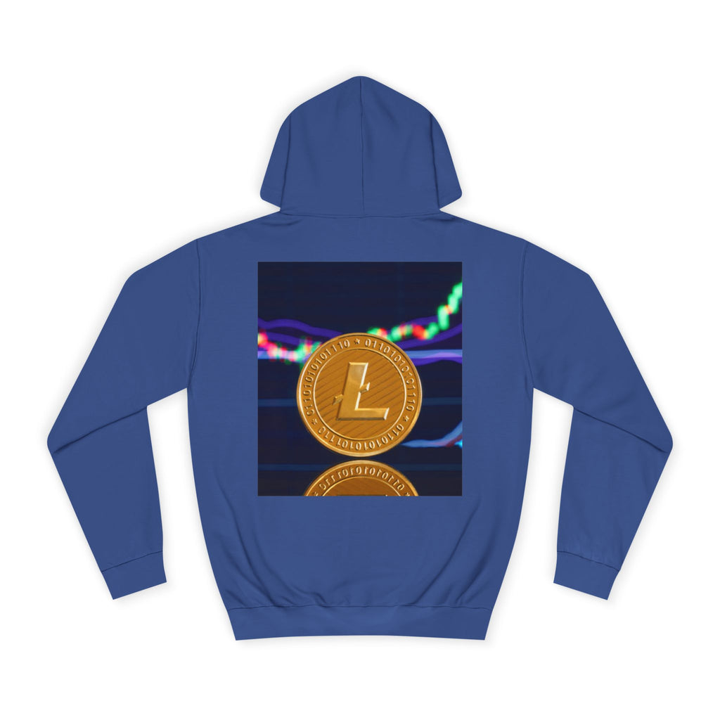 Litecoin Coin Graphic Hoodie | Crypto Chart Design, Digital Currency Apparel