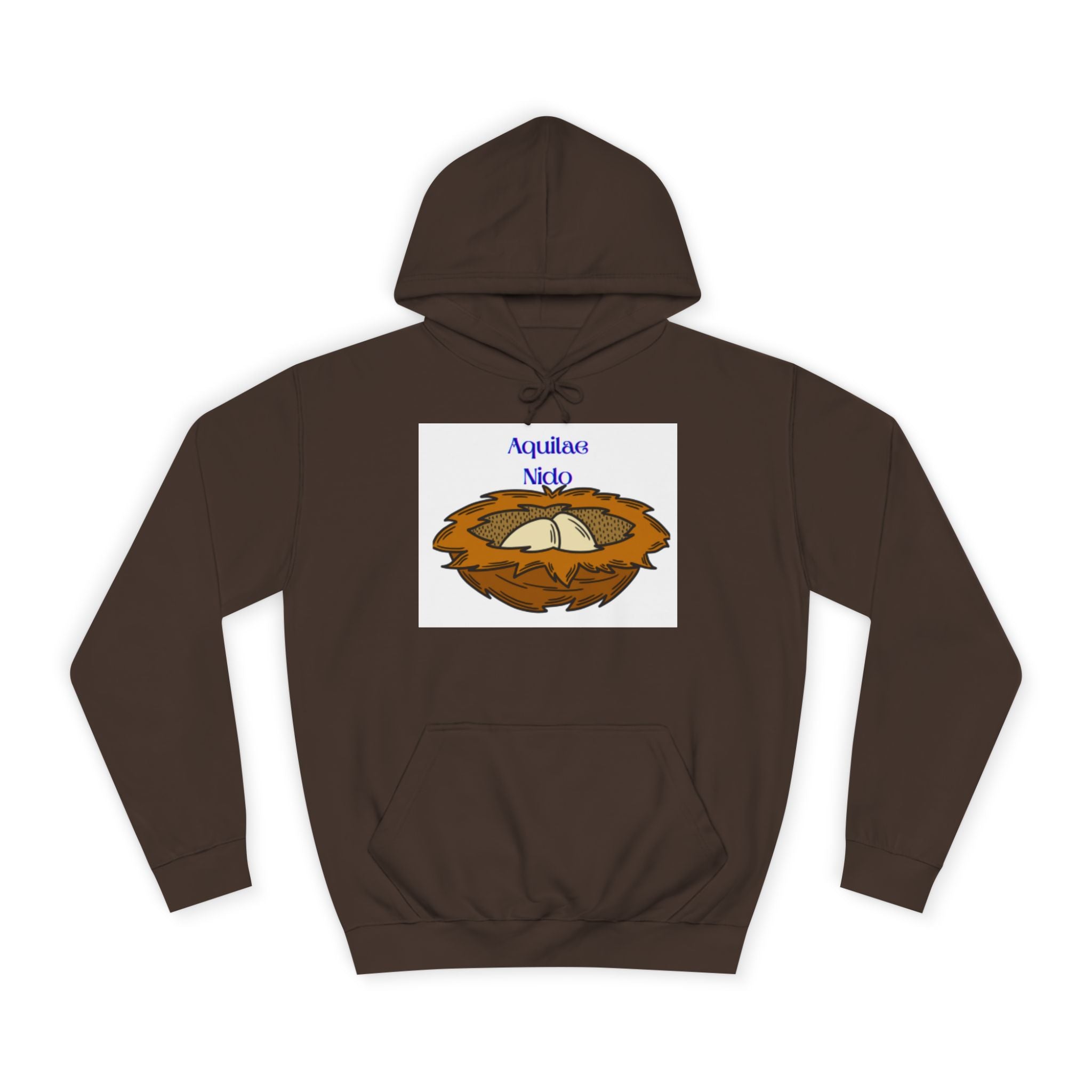 Sweat à capuche illustration Nid Aquilae Nido | Style blason universitaire