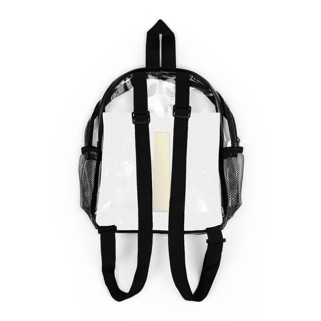 Letter i Clear Stadium Backpack | Transparent PVC School Bag