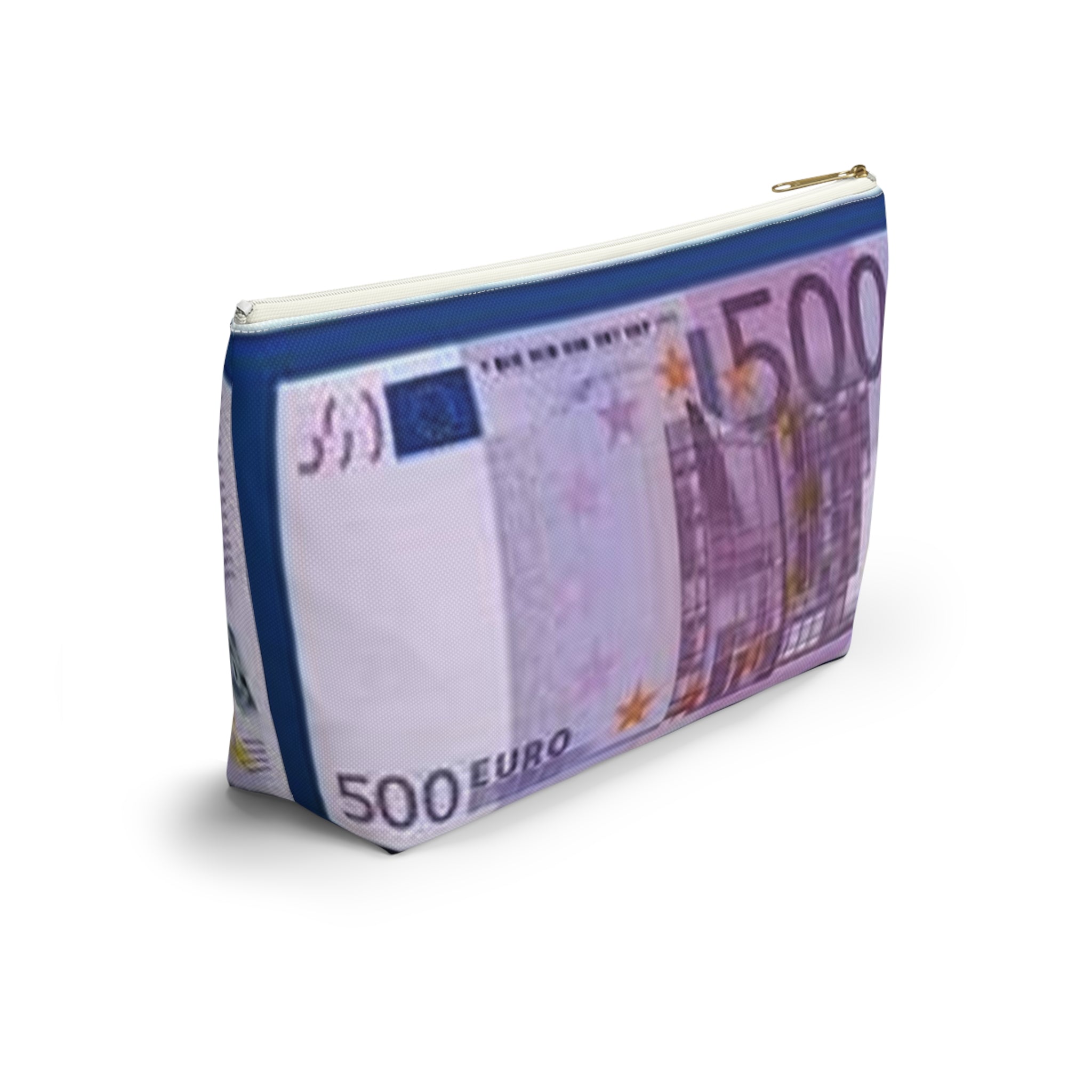 500 Euro Bill Accessory Pouch | Money Print Cosmetic Bag