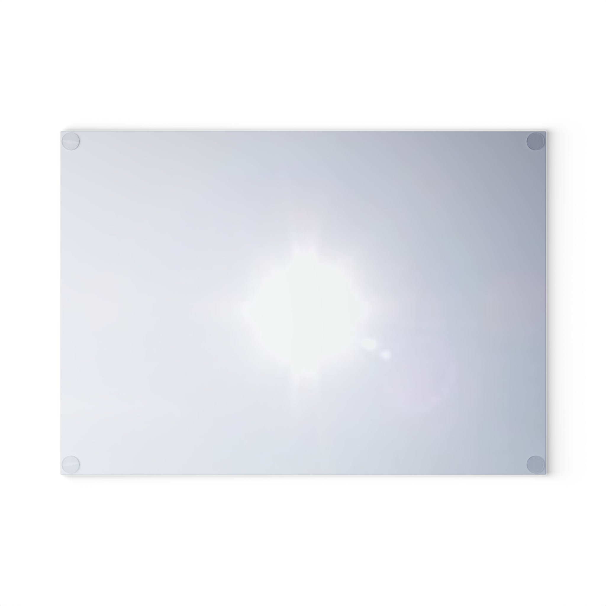 Bright Sunburst Glass Cutting Board | Sunlight Lens Flare Kitchen Decor