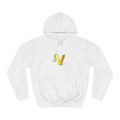 3D Gold Letter V Hoodie | Letter V Initial Sweatshirt