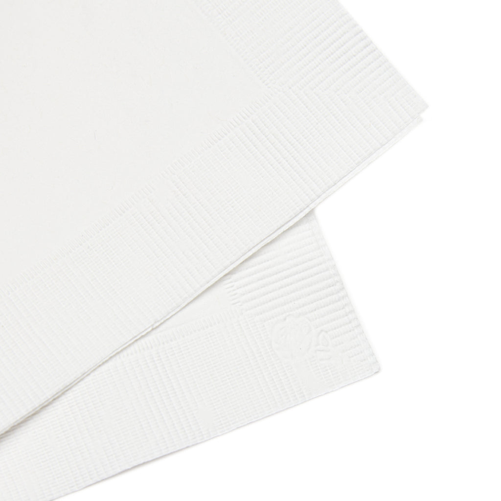 Billionaire White Coined Napkins