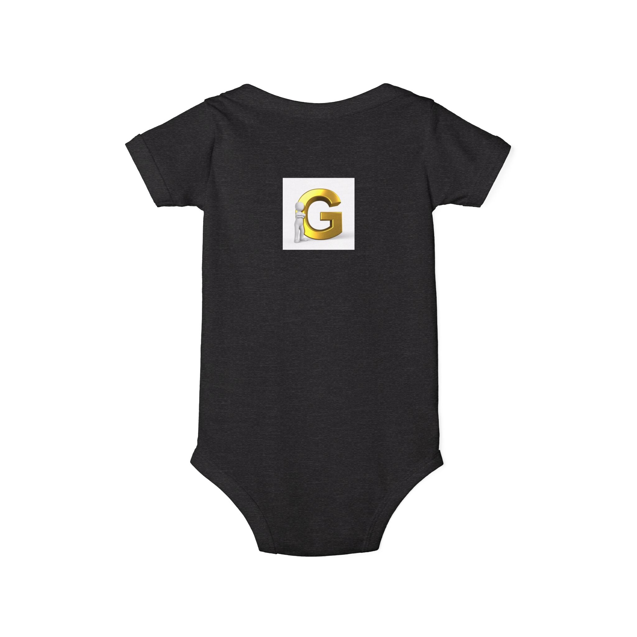 Gold Letter G Infant Onesie | Monogram Baby Bodysuit