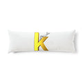 Gold 3D K Body Pillow | Monogram Initial Pillow