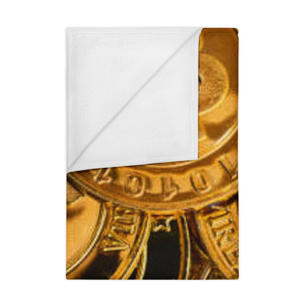 Bitcoin Coin Pile Toddler Blanket | Cryptocurrency Pattern, Gold Coins