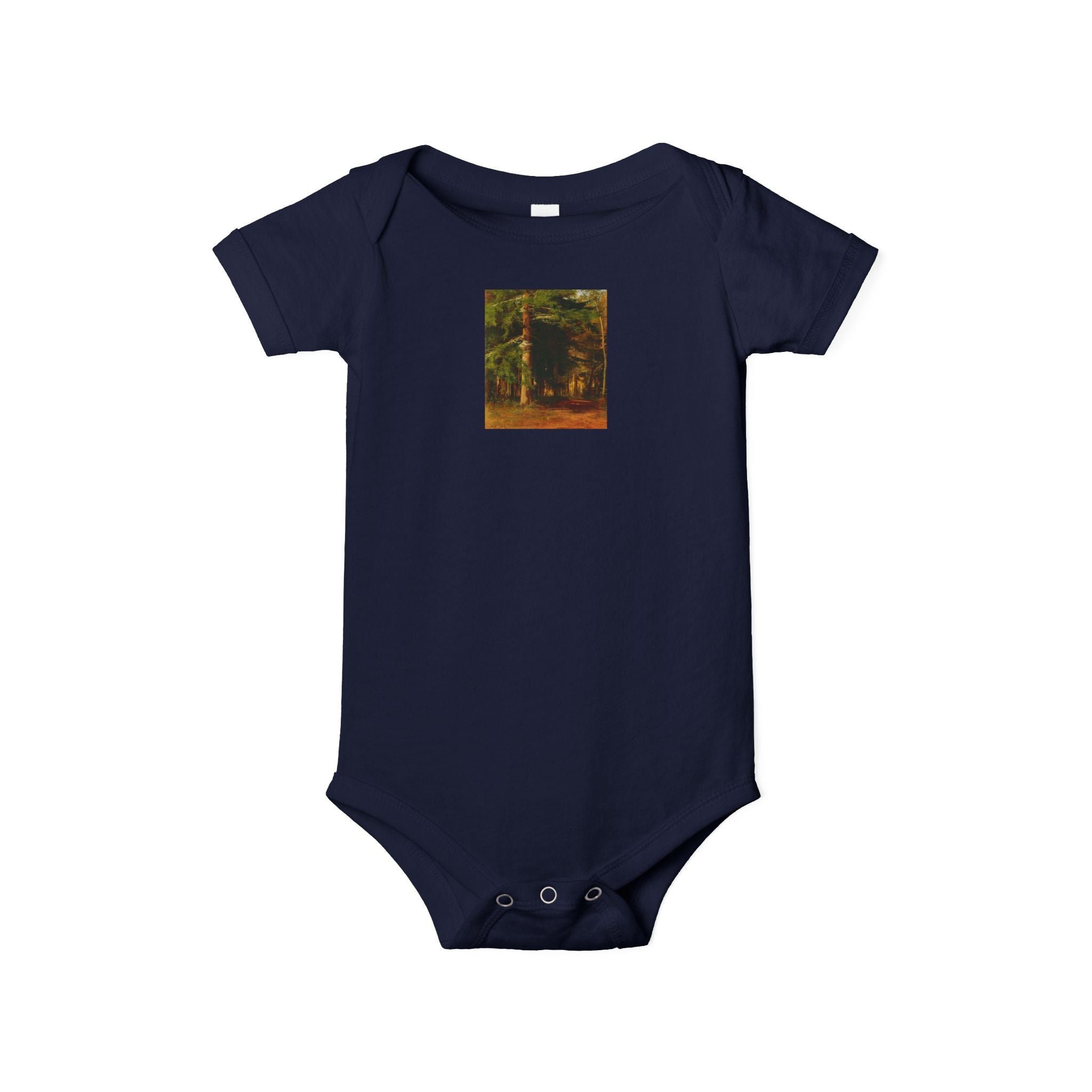Body de bébé illustré Forêt boisée