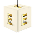 Gold Letter E Cube Lamp | Light Cube Lamp