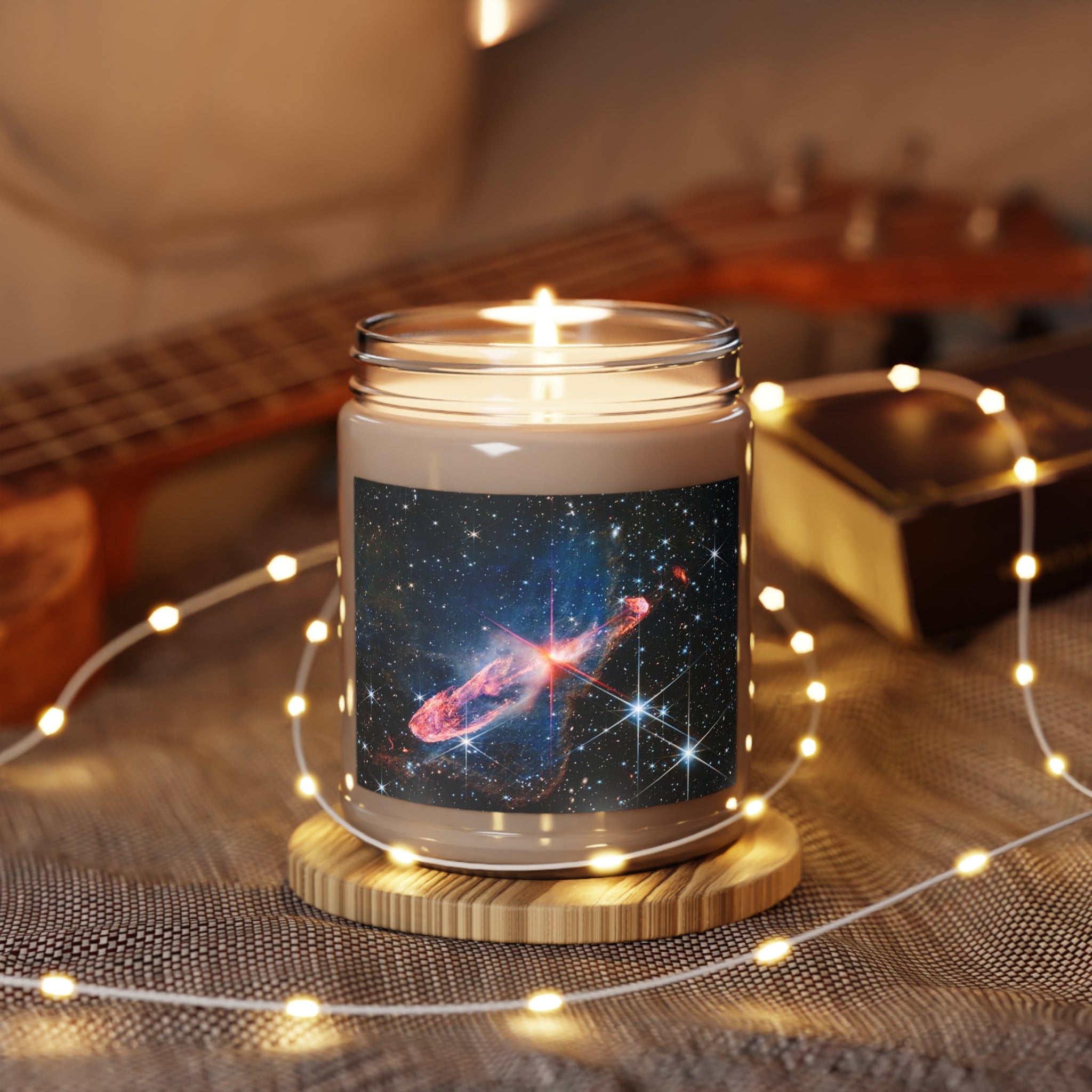 Cosmic Nebula Space Art Candle | Soy Wax Candle