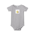 Letter C Chick Infant Onesie | Baby Monogram Initial Bodysuit