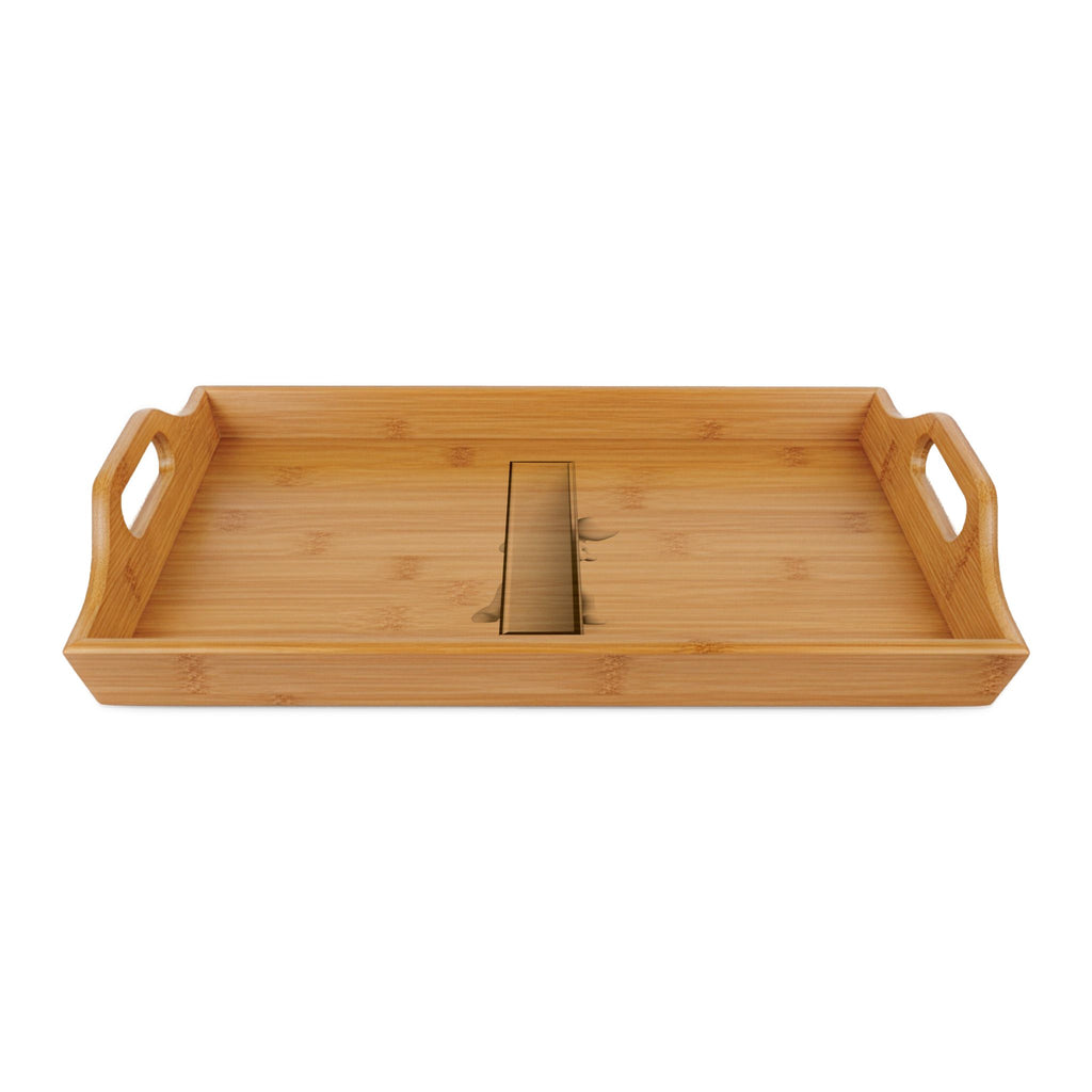 The Letter I; Engraved Bamboo Serving Tray | Personalized Breakfast Tray