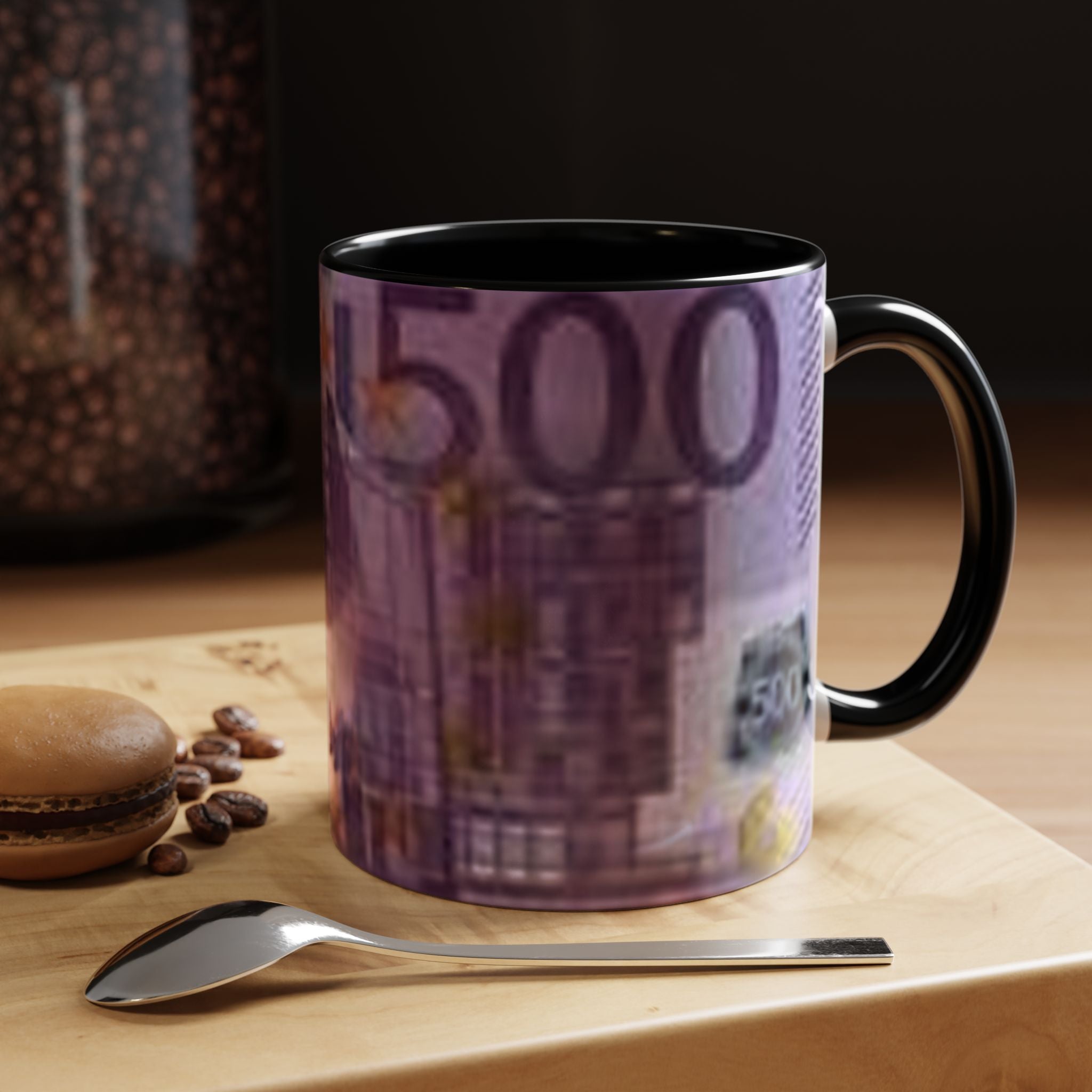 500 Euro Banknote Tasse | Akzent-Kaffeetasse 11oz 15oz